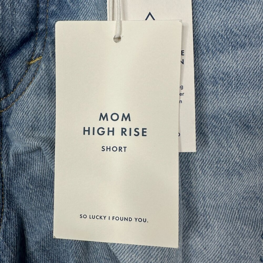 2/$30 NWT Lucky Brand High Rise Mom Short Distressed Jeans High Tide 26 #A1385 - Picture 8 of 11